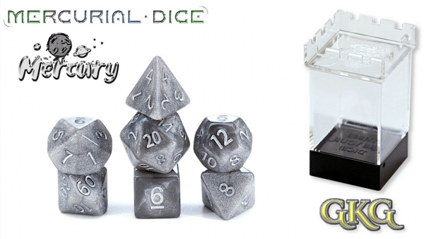 Alliance Games Distribution Dice > Other Dice Mercurial Dice: Mercury (7 Polyhedral Dice Set) 786468917332 GKG MD9