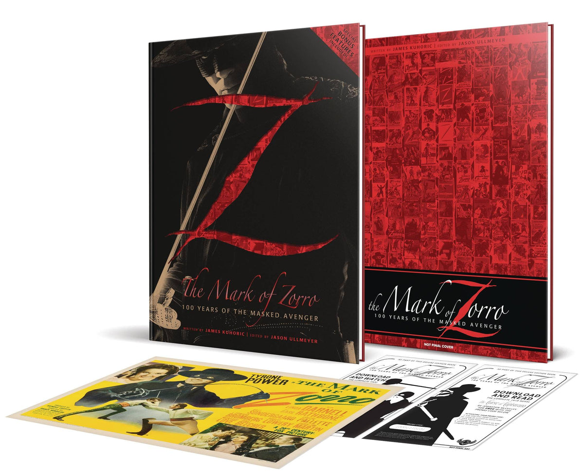 American Mythology Productions Books MARK OF ZORRO 100 YRS OF MASKED AVENGER ART DLX ED HC 9781945205200 AUG221124