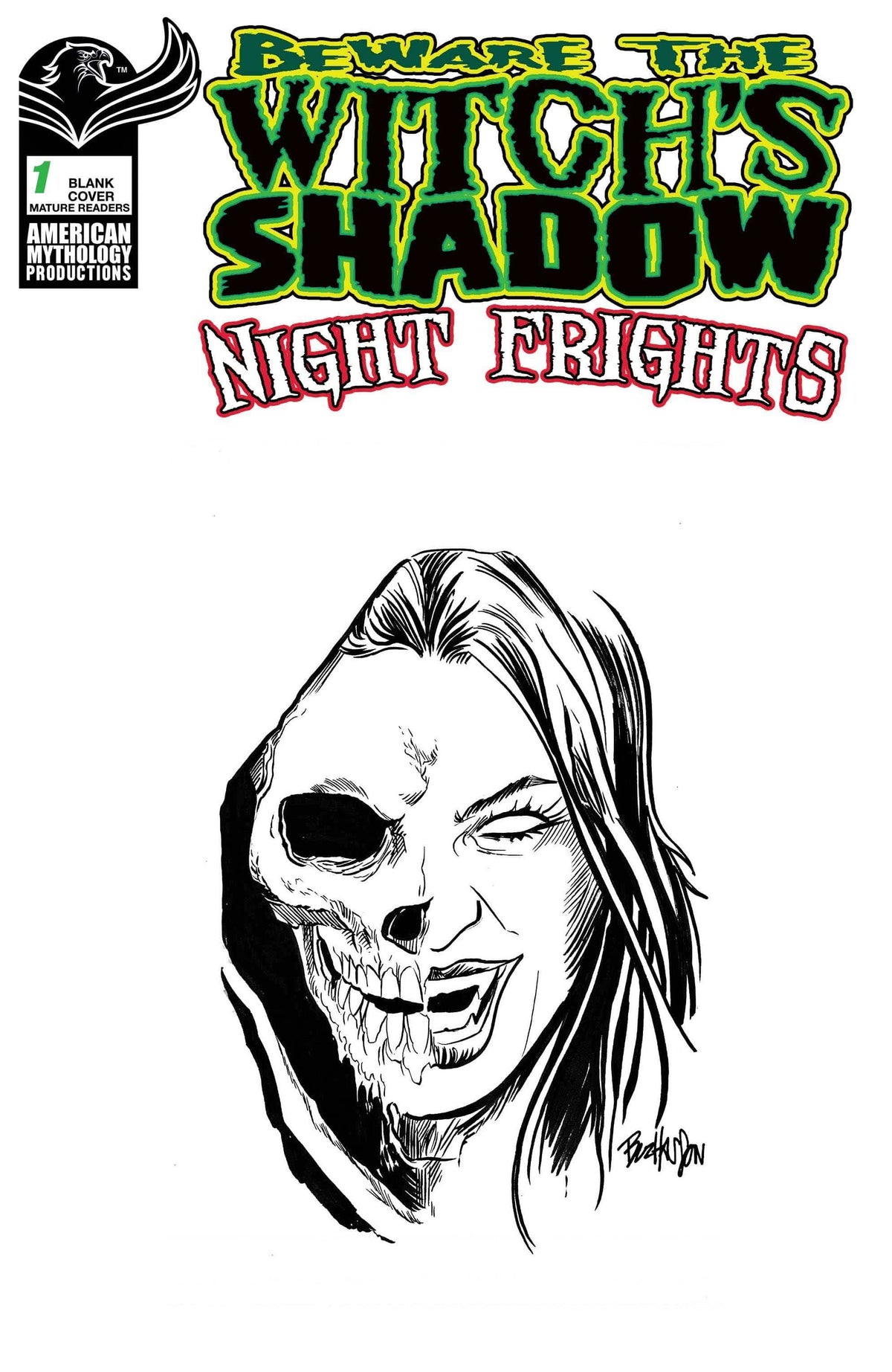 BEWARE THE WITCHS SHADOW NIGHT FRIGHTS #1 CVR ORIGINAL SKETC - Third Eye