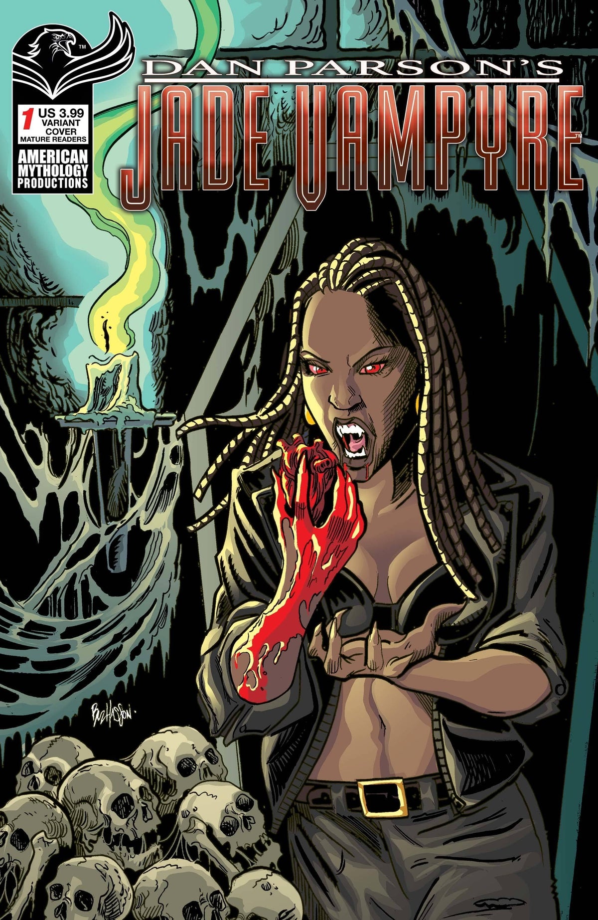 American Mythology Productions Comic Books DAN PARSONS JADE VAMPYRE #1 CVR B HASSON & HAESER (MR) 85609100620500121 DEC221062
