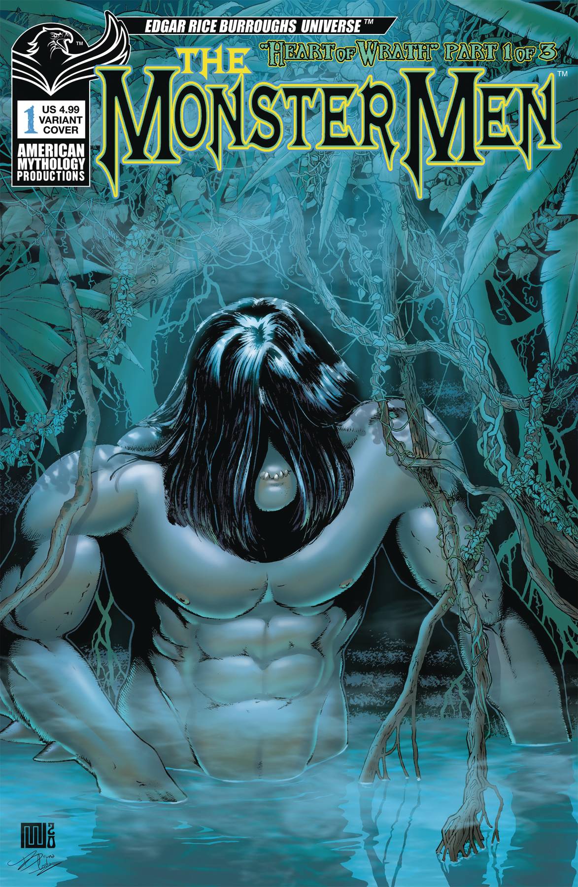American Mythology Productions Comic Books MONSTER MEN HEART OF WRATH #1 CVR B WOLFER (MR) 85609100654090121 SEP221327