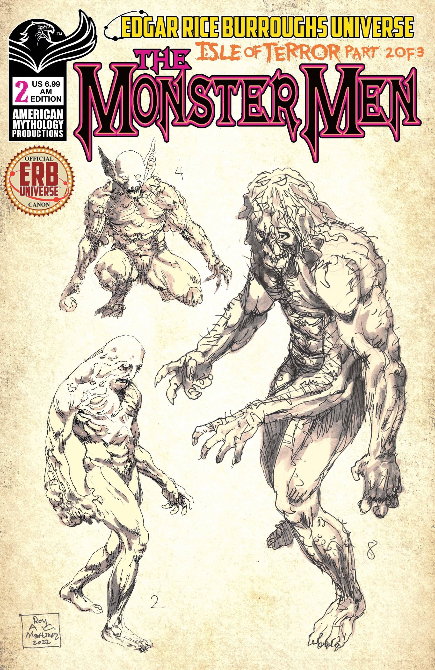 MONSTER MEN ISLE OF TERROR #2 (OF 3) CVR C AM EXC LTD ED