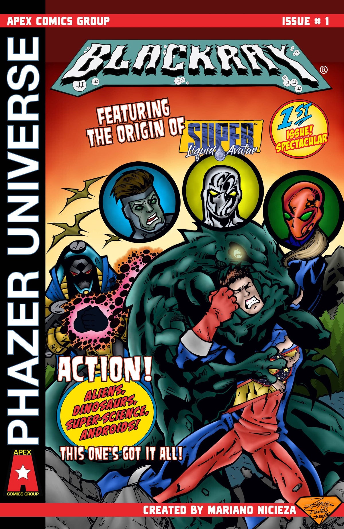 American Mythology Productions Comic Books PHAZER UNIVERSE #1 CVR C BLACKRAY 85609100681610131 MAY231538