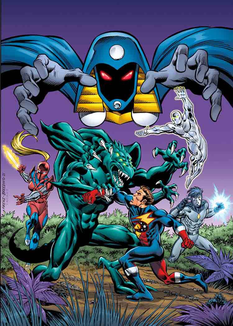 American Mythology Productions Comic Books PHAZER UNIVERSE #1 CVR H METAL BLUE SULTAN 85609100681611121 MAY231544