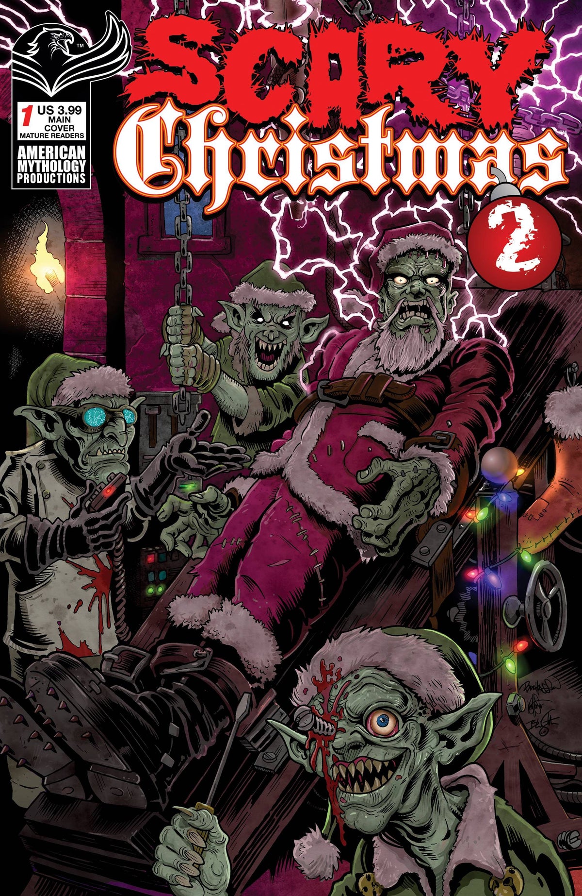 American Mythology Productions Comic Books SCARY CHRISTMAS VOL 2 #1 CVR A HASSON & HAESER (MR) 85609100657110111 SEP221319