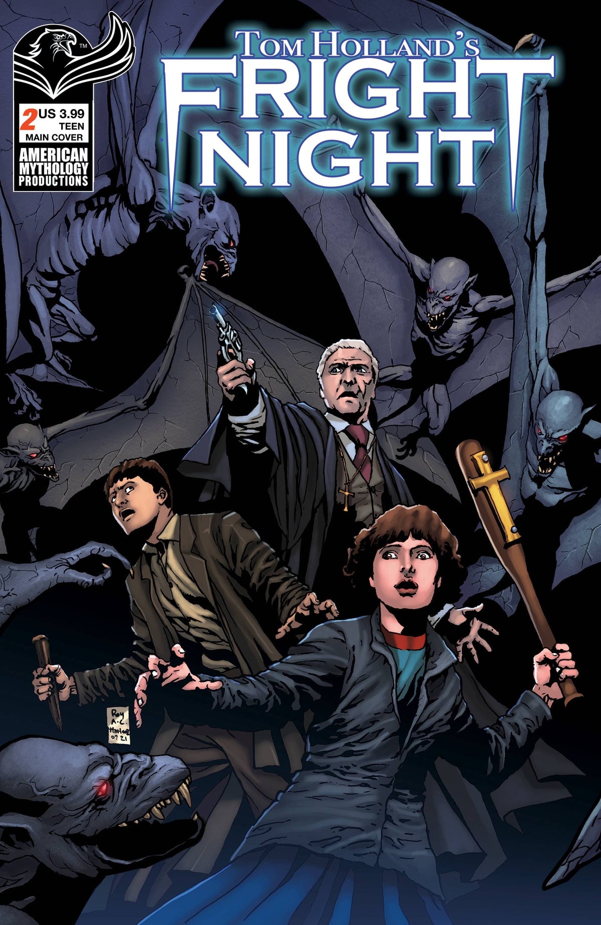 American Mythology Productions Comic Books TOM HOLLANDS FRIGHT NIGHT #2 CVR A MARTINEZ 85609100668700211 MAY231520