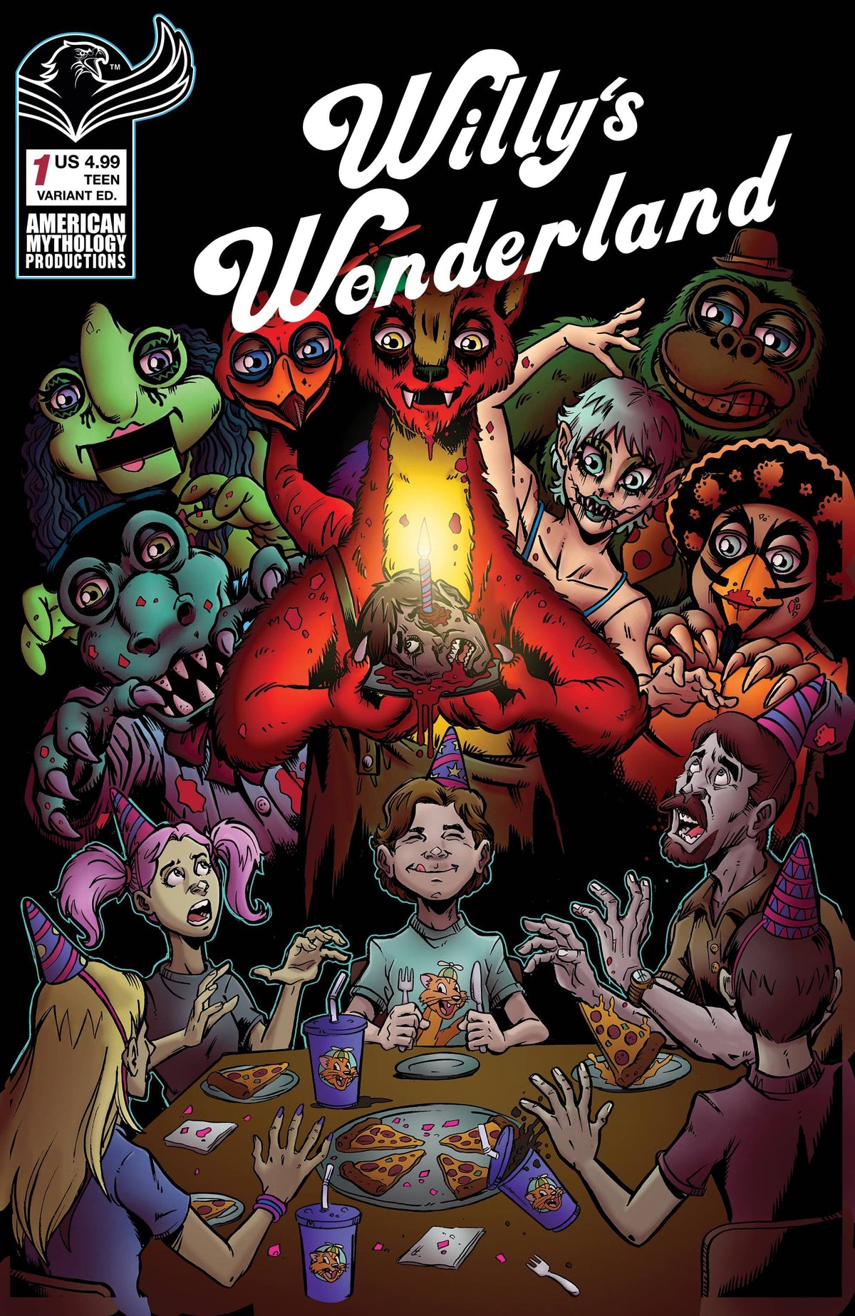 American Mythology Productions Comic Books WILLYS WONDERLAND PREQUEL #1 CVR B CALZADA 85609100666300121 MAY231477