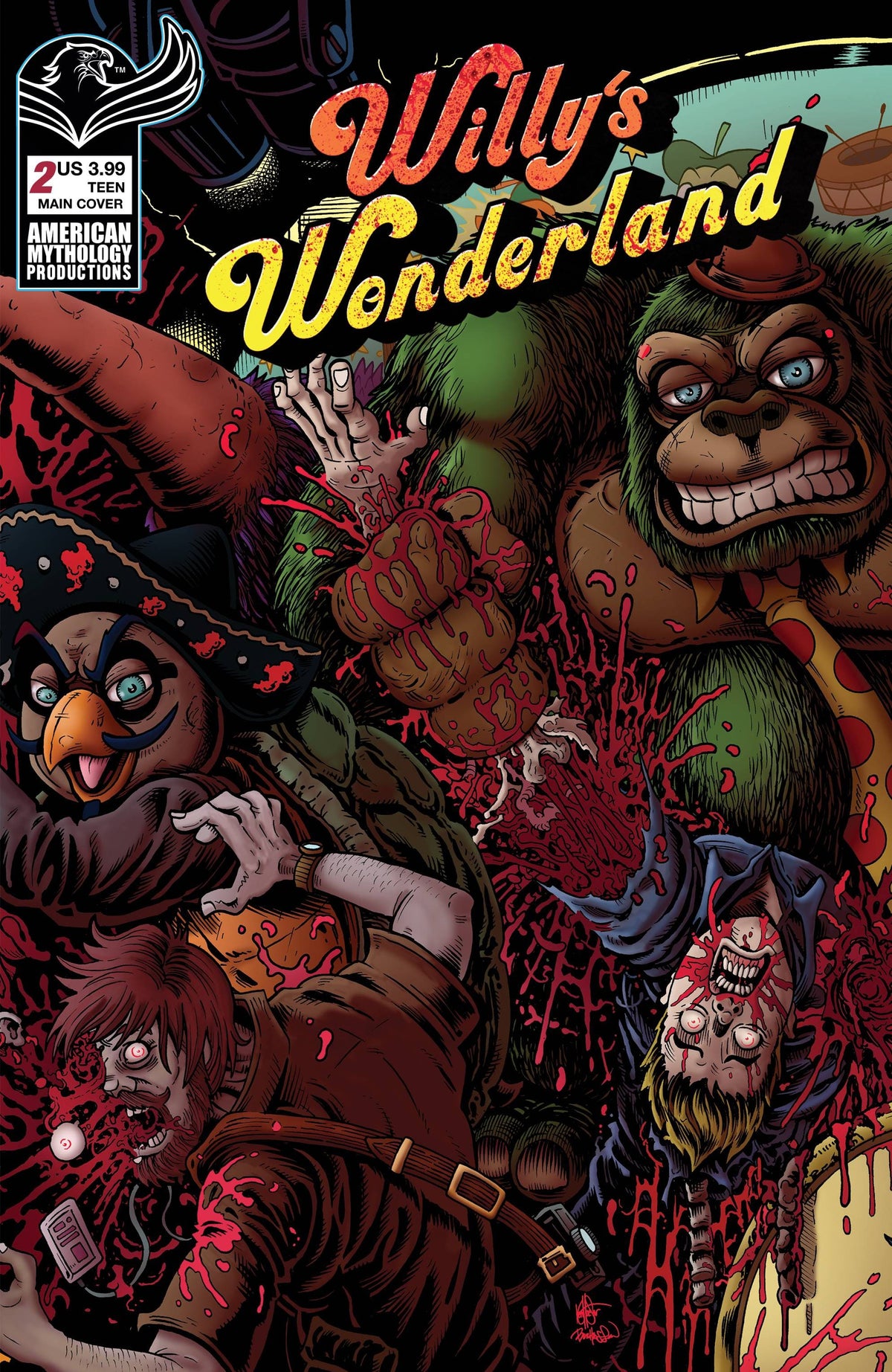 American Mythology Productions Comic Books WILLYS WONDERLAND PREQUEL #2 CVR A HASSON & HAESER 85609100666300211 MAY231480