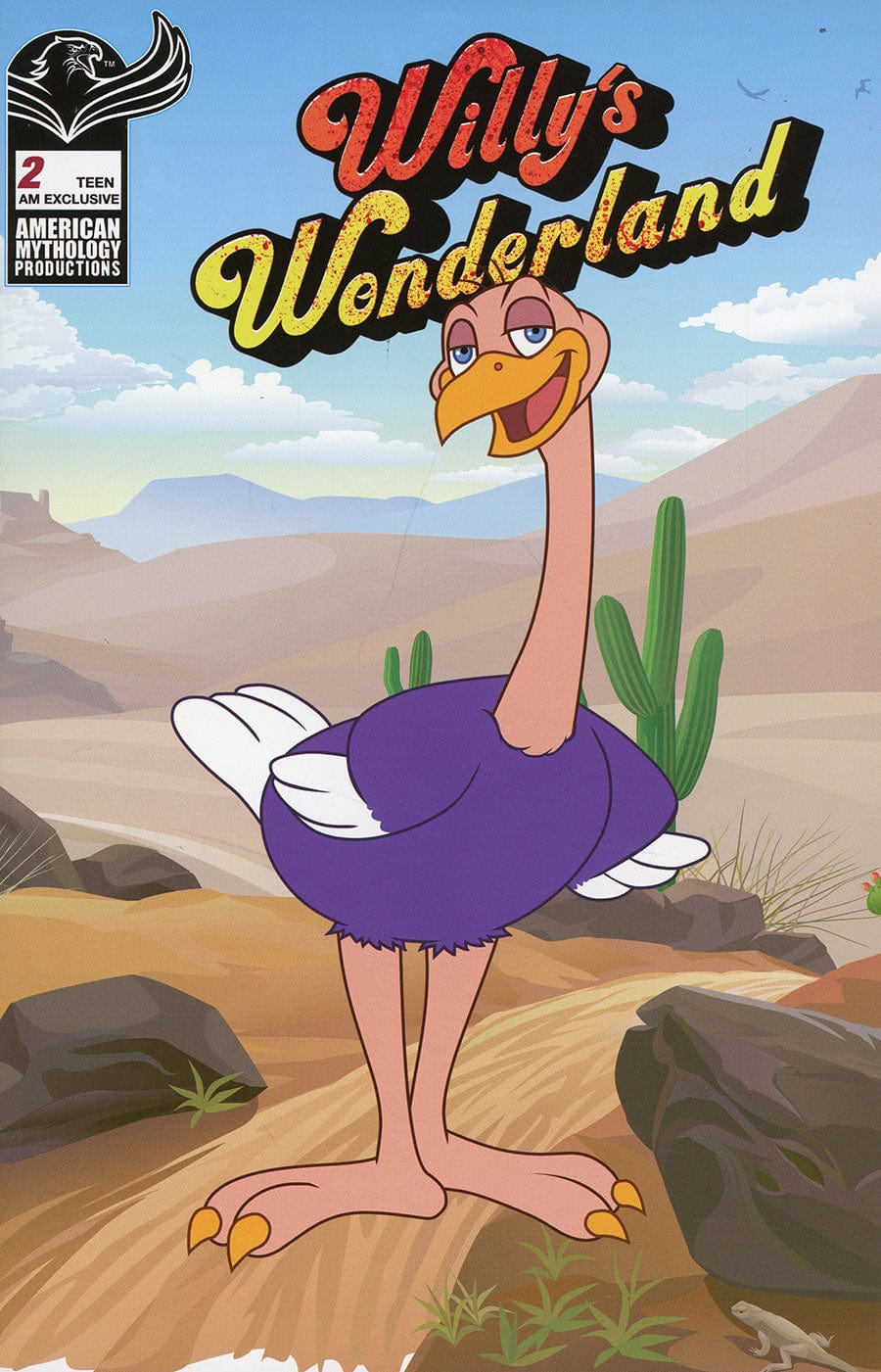 American Mythology Productions Comic Books WILLYS WONDERLAND PREQUEL #2 LTD ED AM EXCL OZZIE OSTRICH PO 85609100666300241 FEB221209