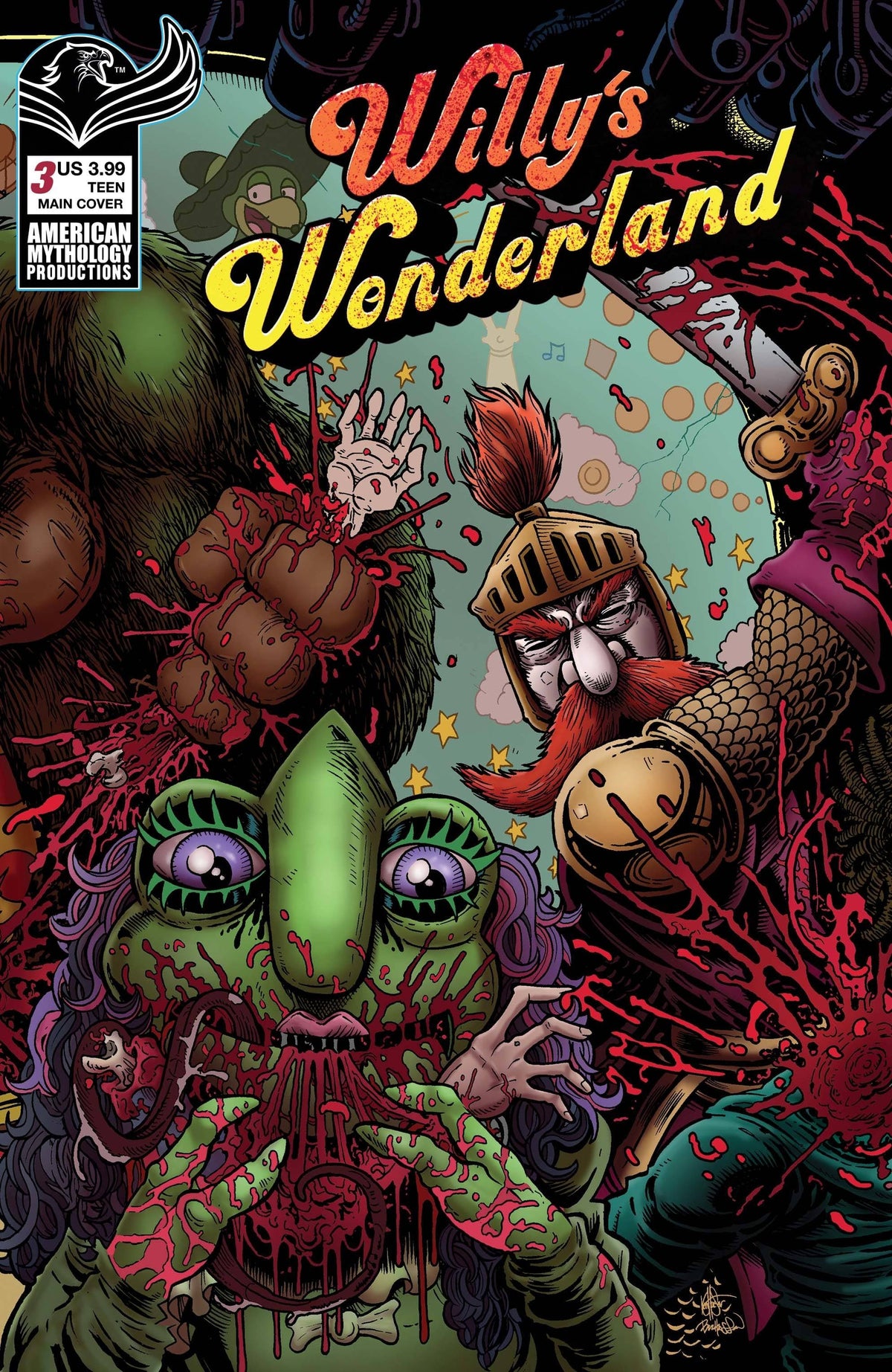 American Mythology Productions Comic Books WILLYS WONDERLAND PREQUEL #3 CVR A HASSON & HAESER 85609100666300311 JAN221170