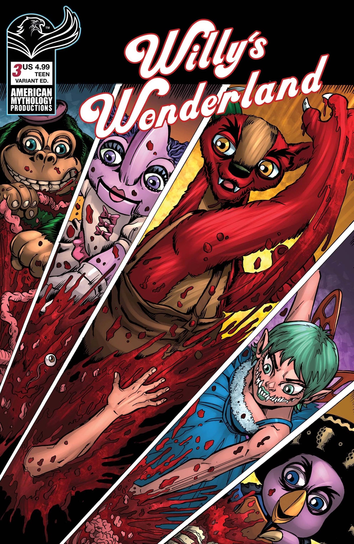 American Mythology Productions Comic Books WILLYS WONDERLAND PREQUEL #3 CVR B CALZADA 85609100666300321 JAN221171