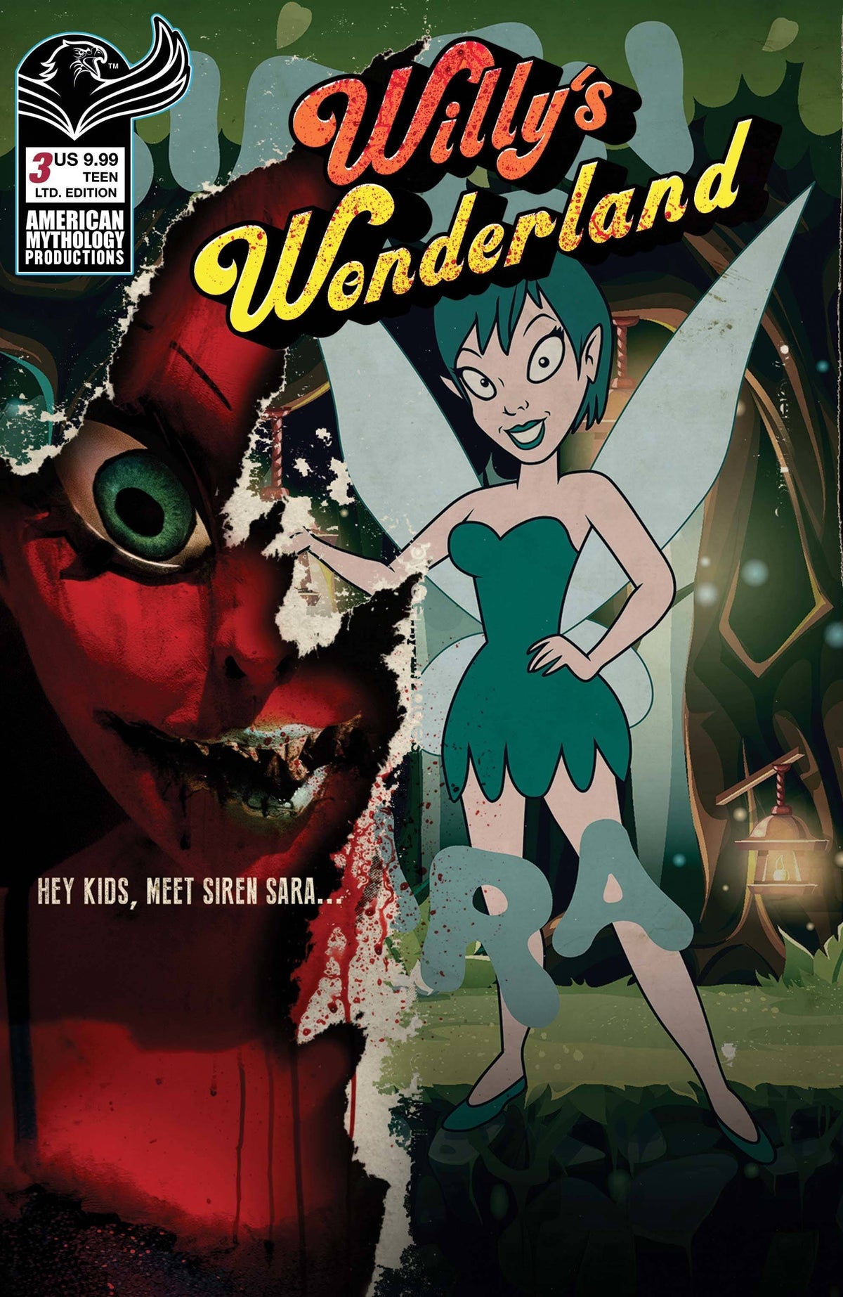 American Mythology Productions Comic Books WILLYS WONDERLAND PREQUEL #3 CVR C SLASHING TIME LTD ED 85609100666300331 JAN221172