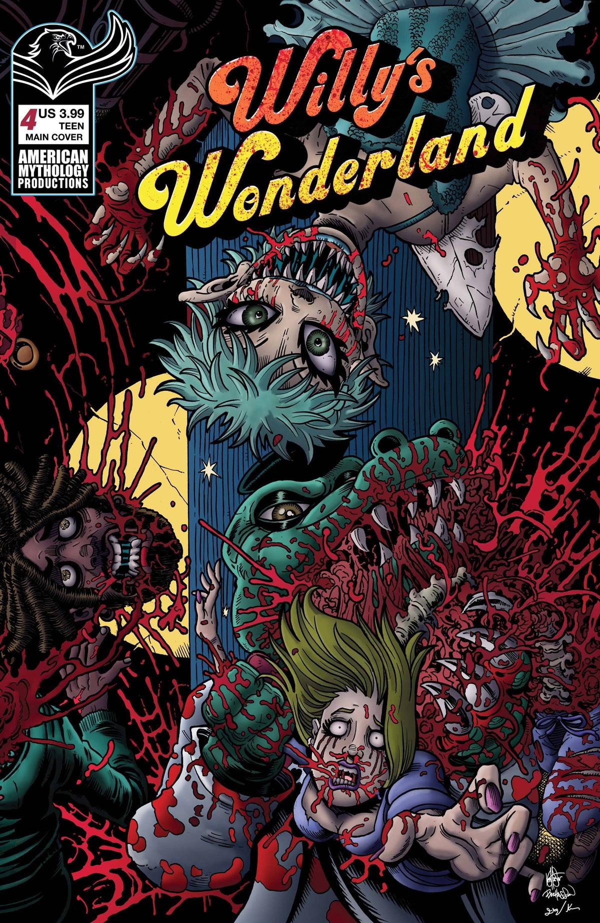 American Mythology Productions Comic Books WILLYS WONDERLAND PREQUEL #4 CVR A CONNECTING 85609100666300411 MAY231486