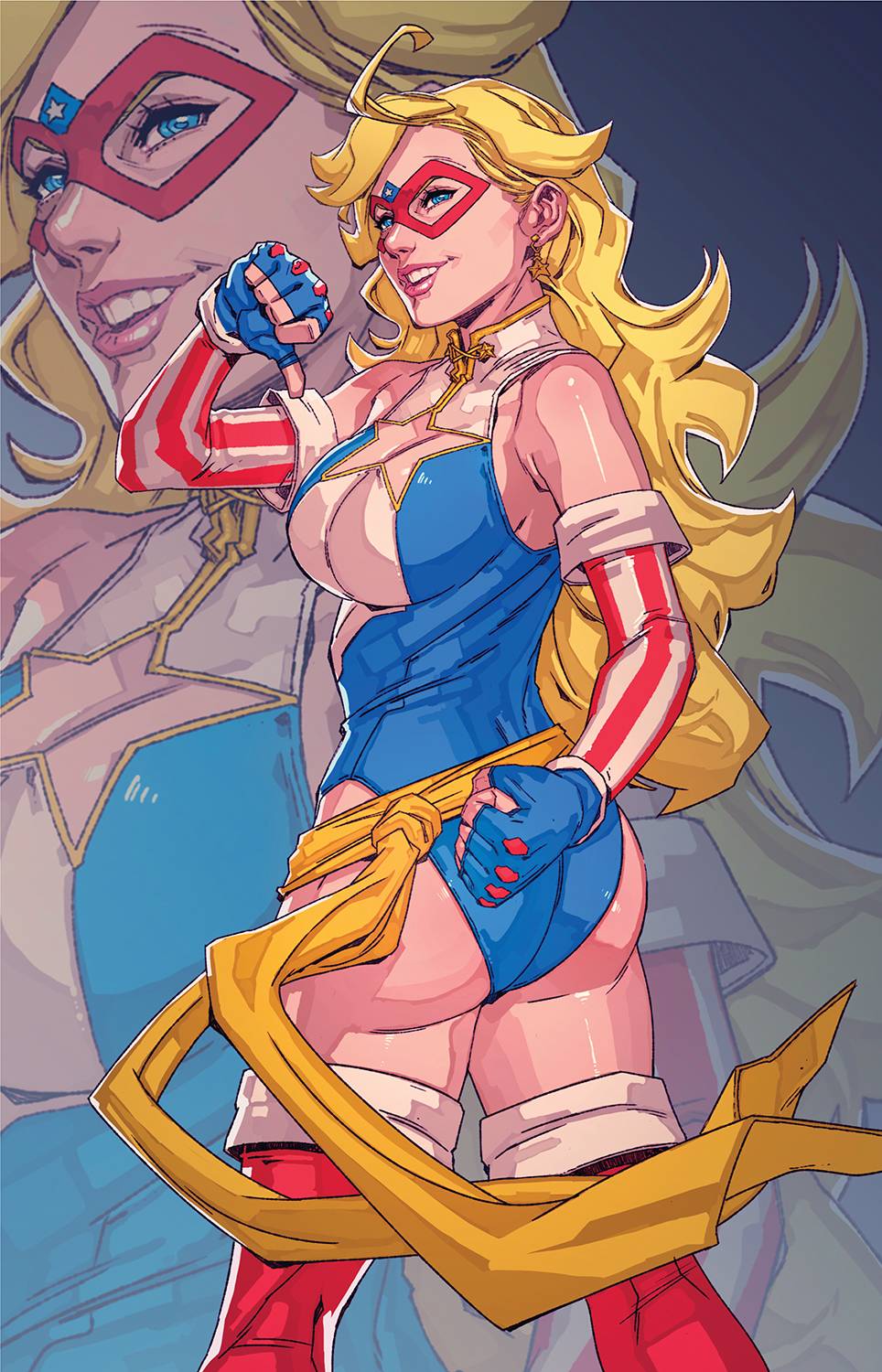 Antarctic Press Comic Books KAMEN AMERICA HOMELAND INSECURITY ONE SHOT CVR B VIRGIN VAR 61072111015700321 NOV221273