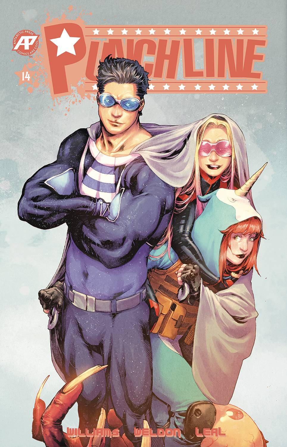 Antarctic Press Comic Books PUNCHLINE #14 CVR A WELDON 61072116042801411 DEC221125