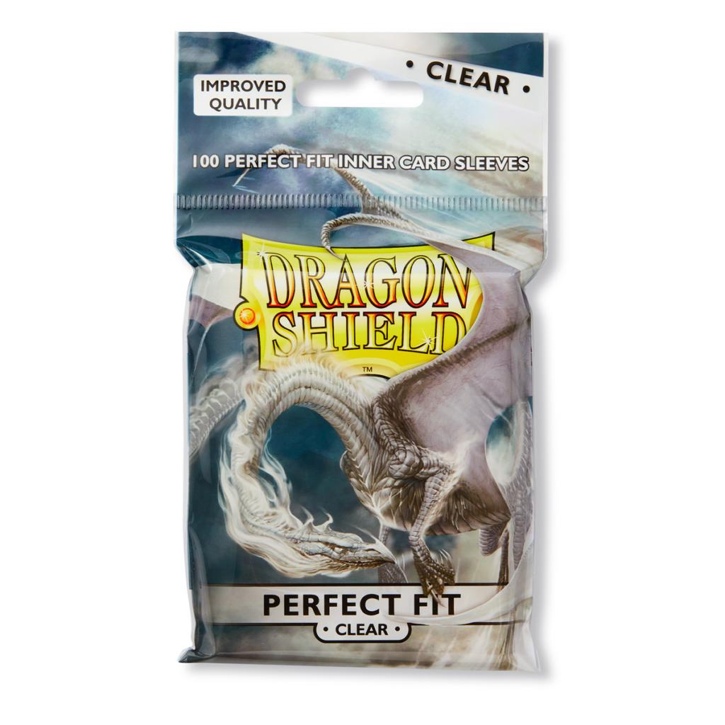 Dragon Shield: Perfect Fit Standard Sleeves - Top-Loading Clear