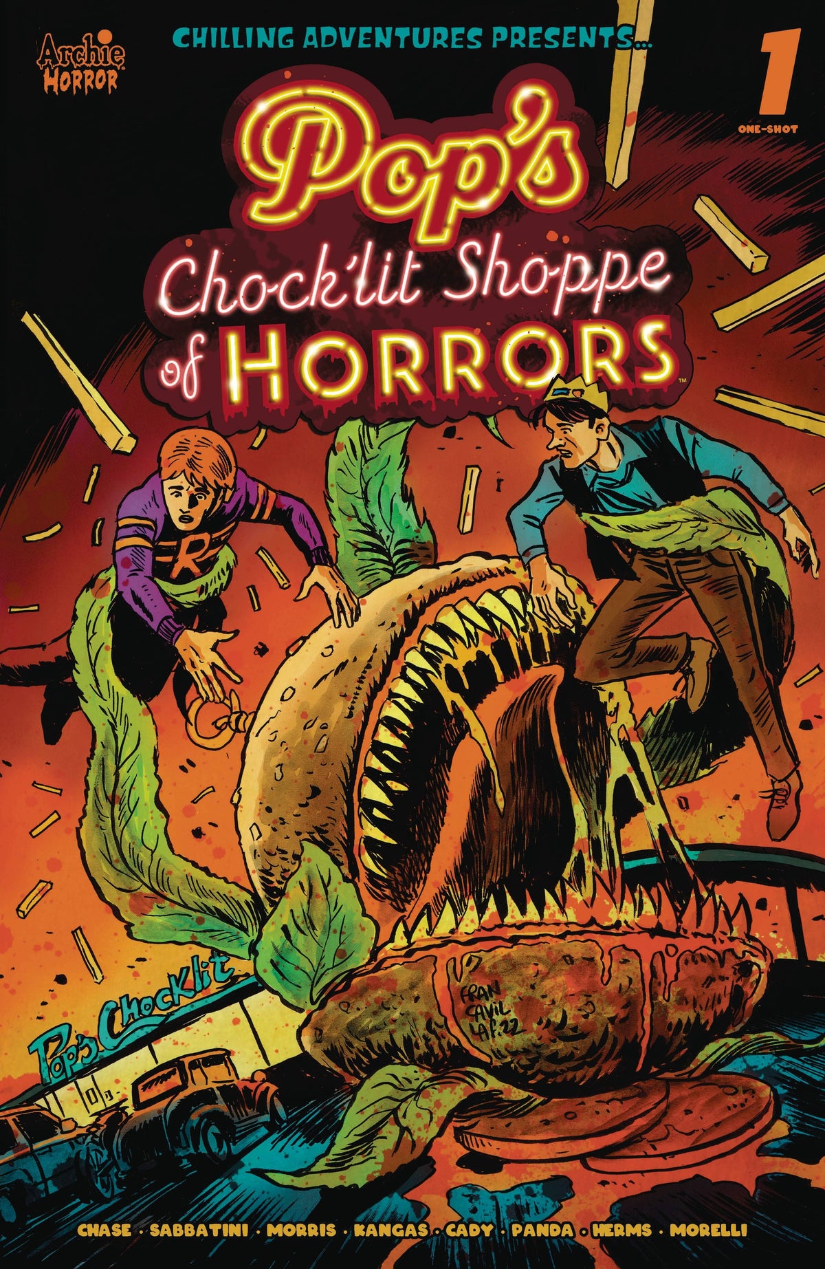 Archie Comic Publications Comic Books POPS CHOCKLIT SHOPPE OF HORRORS ONESHOT CVR B FRANCAVILLA 76281672764800121 JAN231230