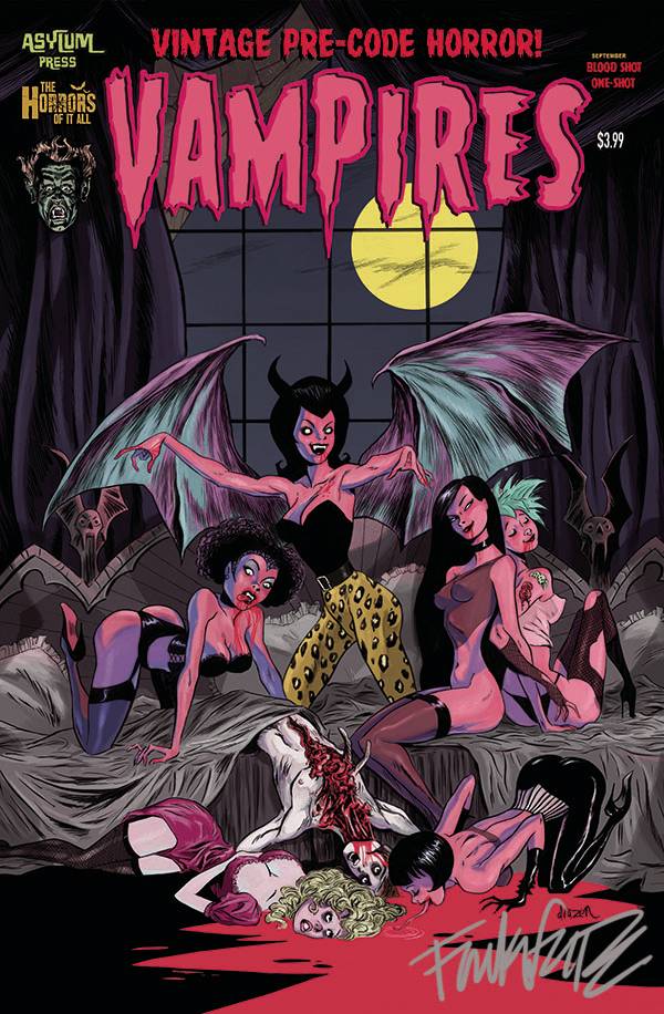 Asylum Press Comic Books VAMPIRES BLOOD SHOT ONE SHOT CVR B SGN ED (MR) 74904572 DEC221148