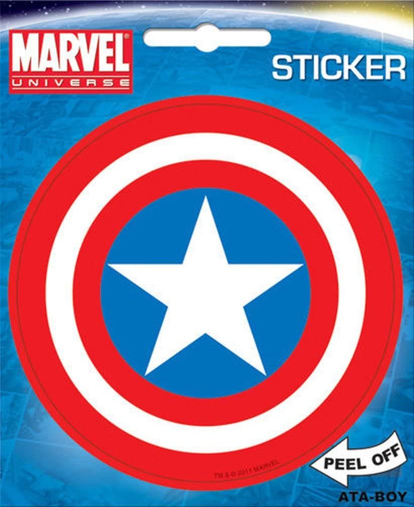 Ata-Boy Sticker: Marvel - Captain America Shield 4" - Third Eye