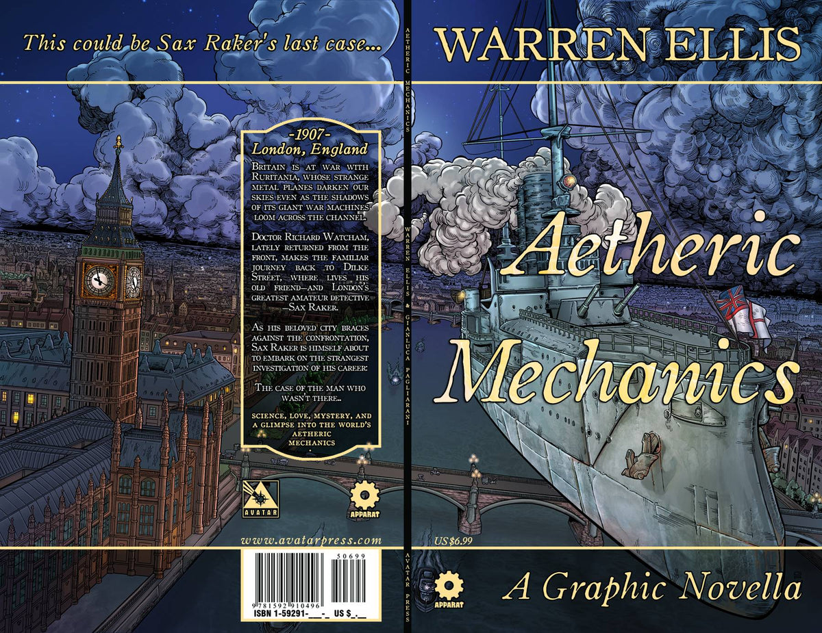 AVATAR PRESS INC Graphic Novel Warren Ellis Aetheric Mechanics GN Con ED (MR) 9781592910496 AUG221211