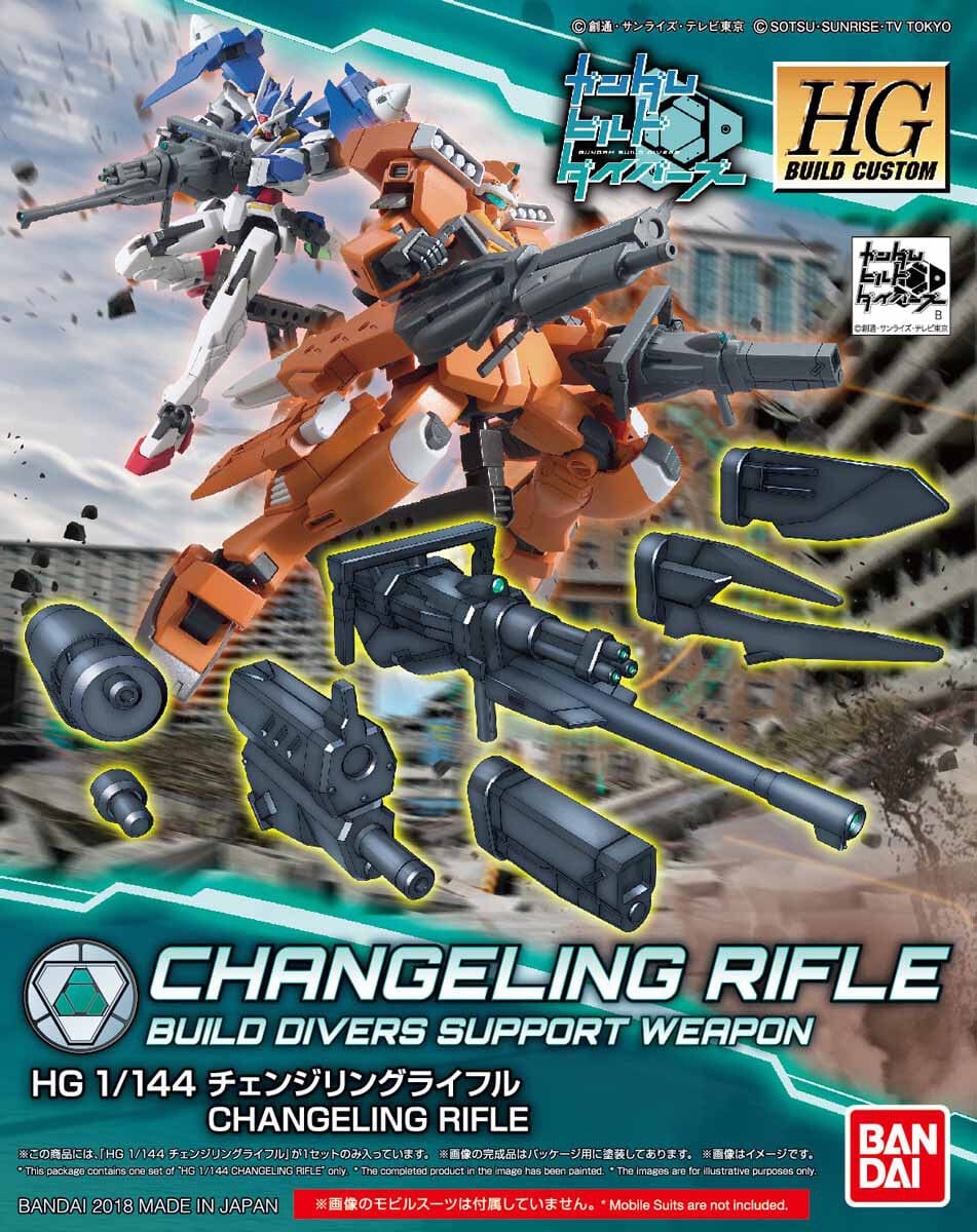 Bandai Model Kits > Gundams > High Grade Bandai: Gundam Build Custom HG - Changeling Rifle 4549660257325 0225732