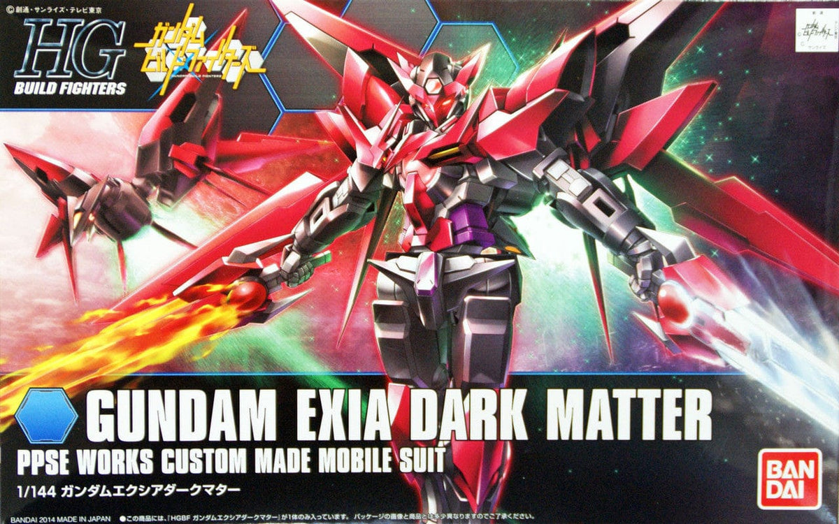 Bandai Model Kits > Gundams > High Grade Bandai: Gundam HG Build Fighters - Gundam Exia Dark Matter 4573102587916 2221164