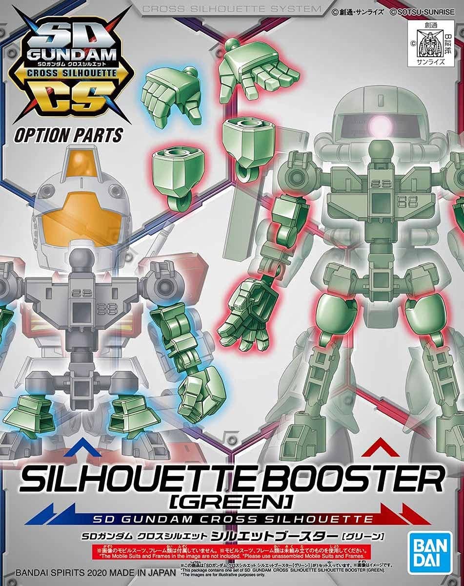 Bandai Model Kits > Gundams > SD Bandai: Gundam Cross Silhouette - Booster, Green SD 4573102588661 2476785