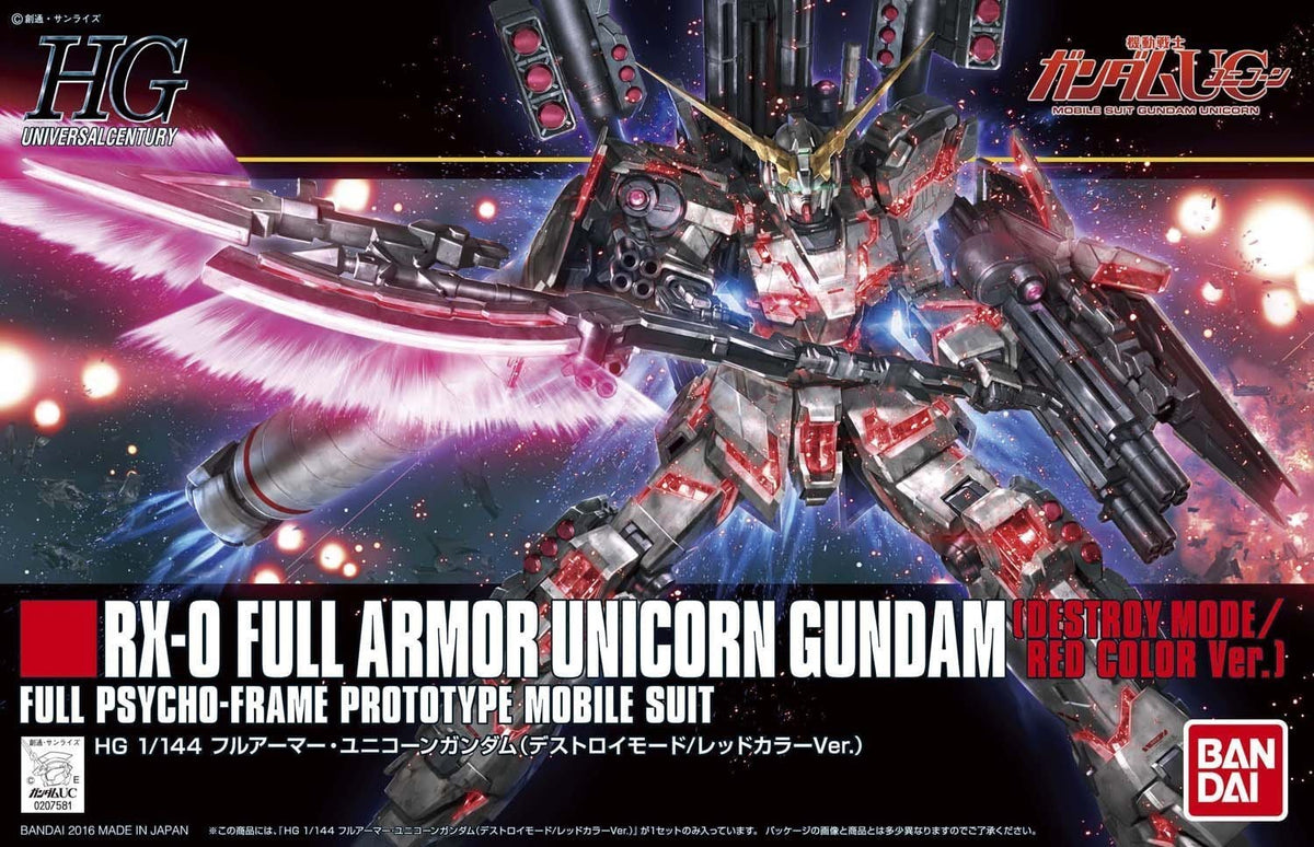 Bandai Model Kits > Gundams > High Grade Bandai: Gundam - Full Armor Unicorn Gundam HGUC 80741116 2252317