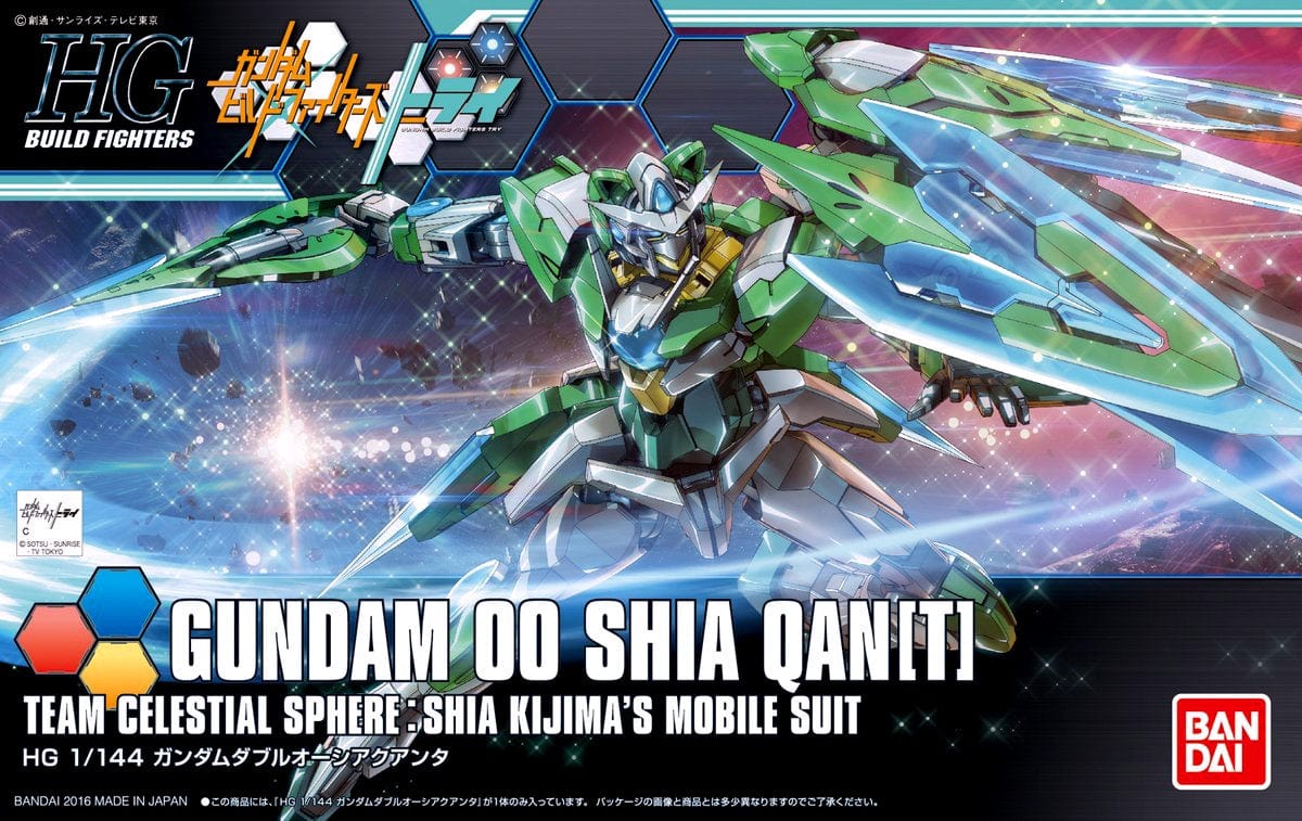 Bandai Model Kits > Gundams > High Grade Bandai: Gundam HG Build Fighters - Gundam 00 Shia Qan[T] 4573102595645 2342383