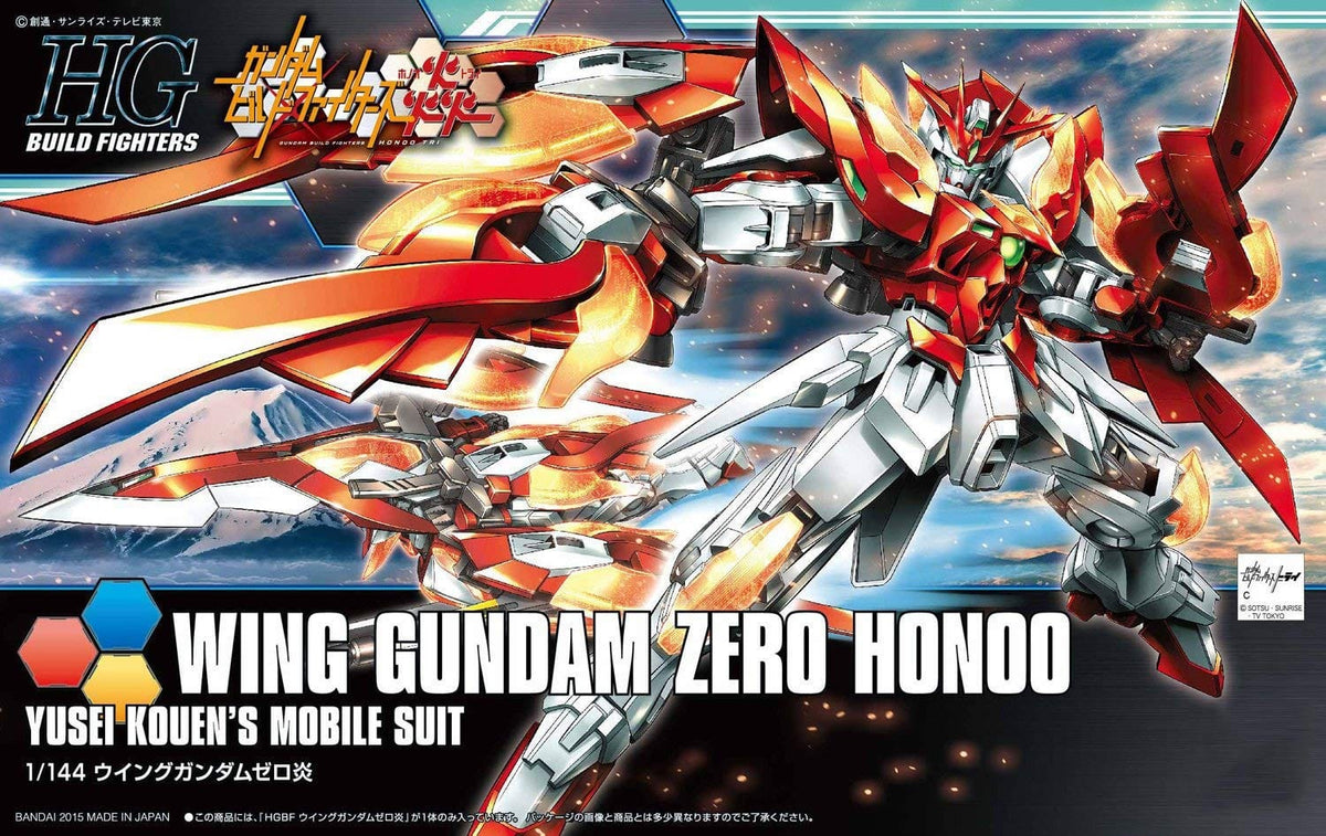 Bandai Model Kits > Gundams > High Grade Bandai: Gundam HG Build Fighters - Wing Gundam Zero Honoo 4573102554406