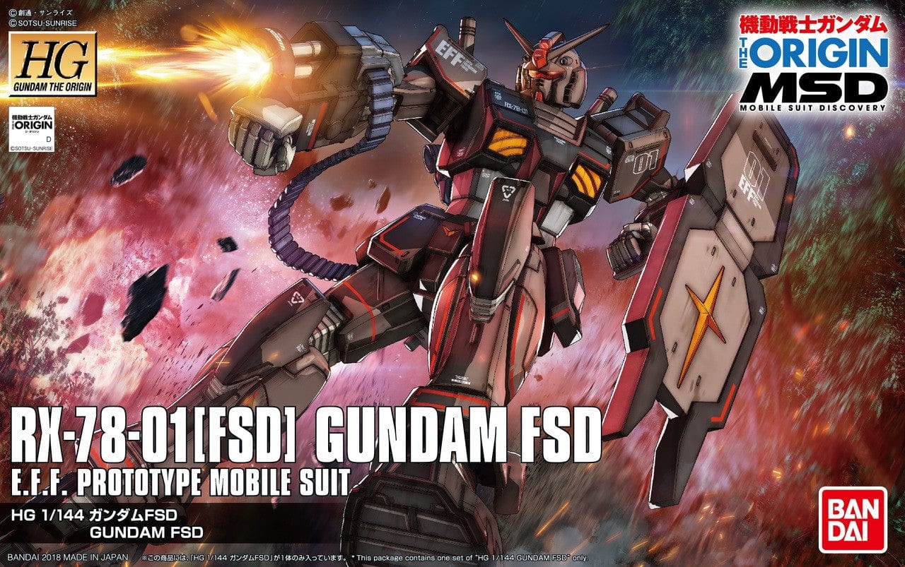 Bandai Model Kits > Gundams > High Grade Bandai: Gundam Origin - HG RX-78-01[FSD] Gundam FSD 4573102591548 2417170