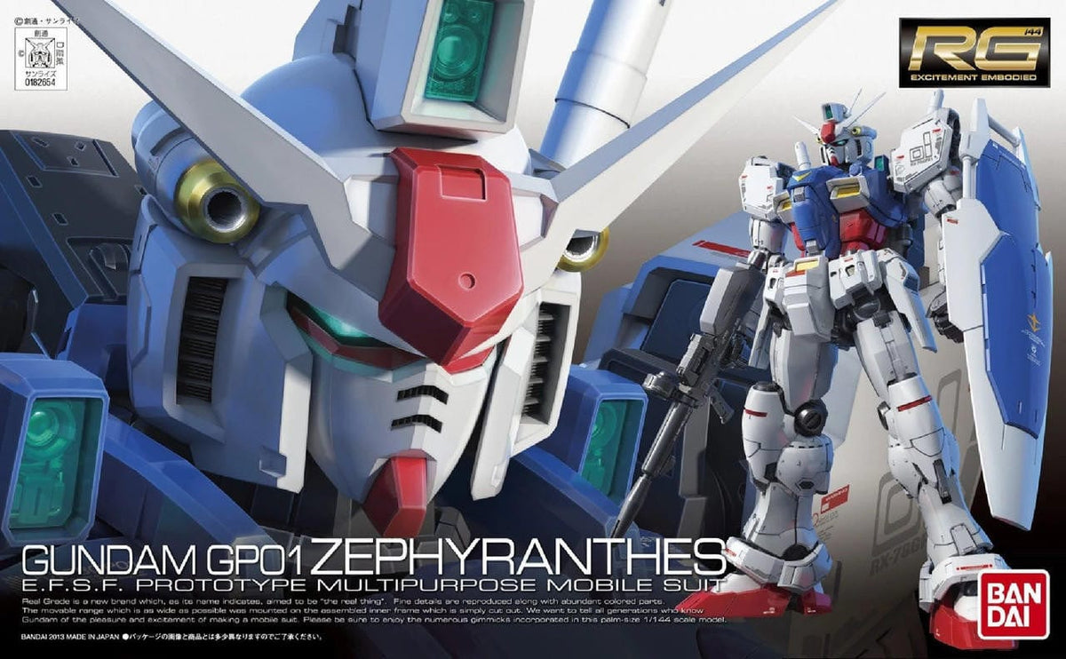 Bandai Model Kits > Gundams > Real Grade Bandai: Gundam RG - Gundam GP01 Zephyranthes 4573102618245 2211986