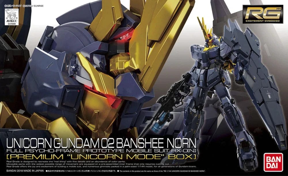 Bandai: Gundam RG - Unicorn Gundam 02 Banshee Norn - Third Eye