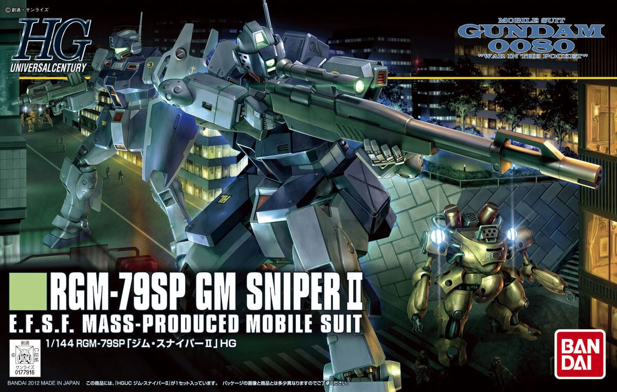 Bandai Model Kits > Gundams > High Grade Bandai: Gundam Universal Century HG - RGM-79SP GM Sniper II 4573102592491 2180532