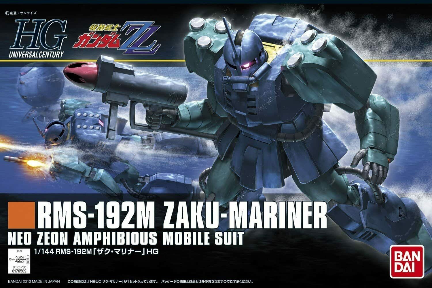 Bandai Model Kits > Gundams > High Grade Bandai: Gundam Universal Century - HG RMS-192M Zaku-Mariner 4573102606679 2176837