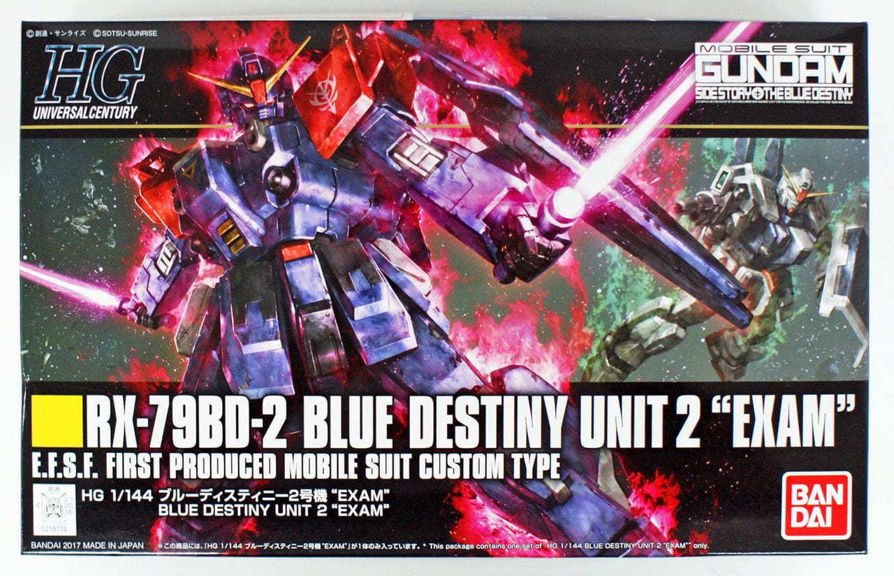 Bandai Model Kits > Gundams > High Grade Bandai: Gundam Universal Century HG - RX-79BD-2 Blue Destiny Unit 2 "Exam" 4573102618238