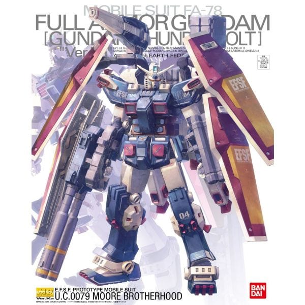 Bandai Model Kits > Gundams > Master Grade Bandai: Gundam MG Ver. Ka - Mobile Suit FA-78 Full Armor Gundam, Thunderbolt 4573102630490