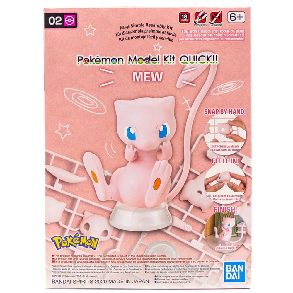 Bandai Model Kits > Other Model Kits Bandai: Pokemon Quick Kit - Mew 4573102613905 2541923