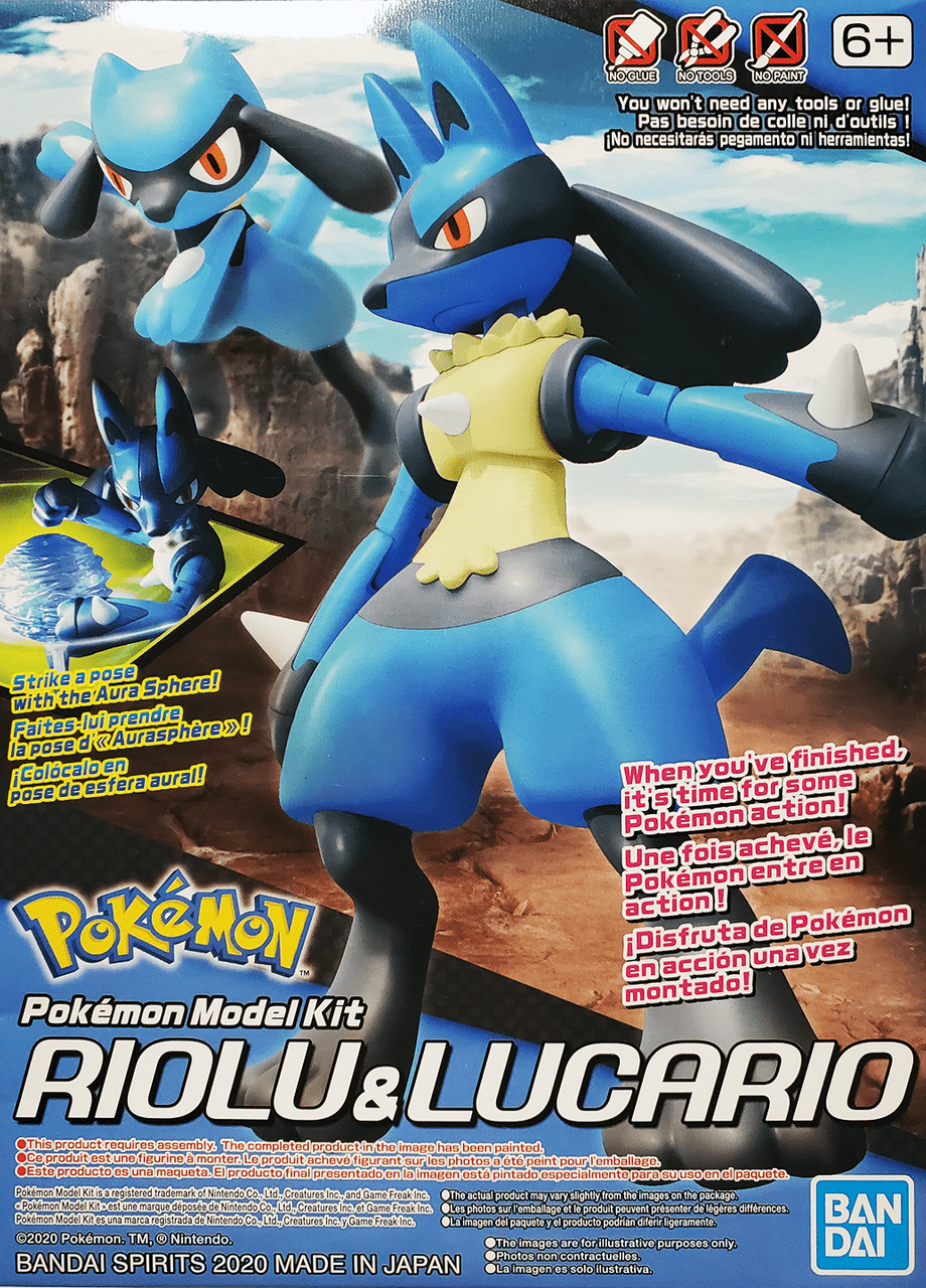 Bandai Model Kits > Other Model Kits Bandai: Pokemon - Riolu & Lucario 4573102608567 2528754