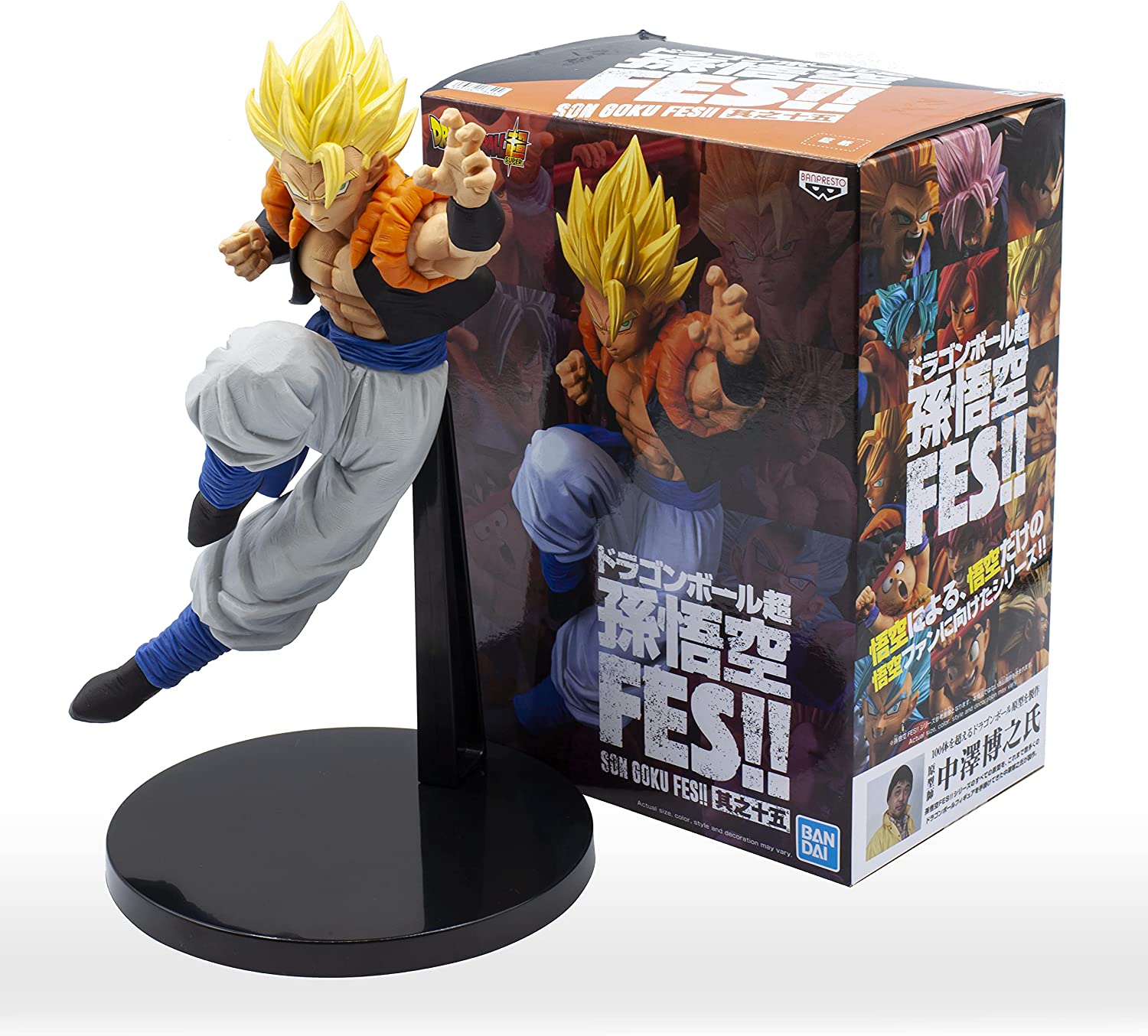 Bandai Toys > Statues > Anime Banpresto: Dragon Ball Super - Son Goku Fes!! Ver. B, Super Saiyan Gogeta (Vol. 15) 4983164178494