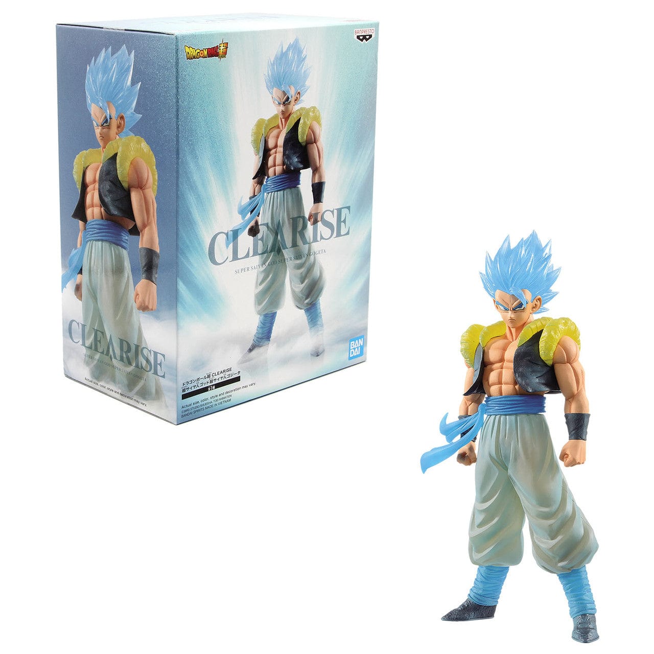 Banpresto Toys > Statues > Anime Banpresto: Dragon Ball Super - Gogeta, Super Saiyan God Clearrise 4983164182095 BP-18209