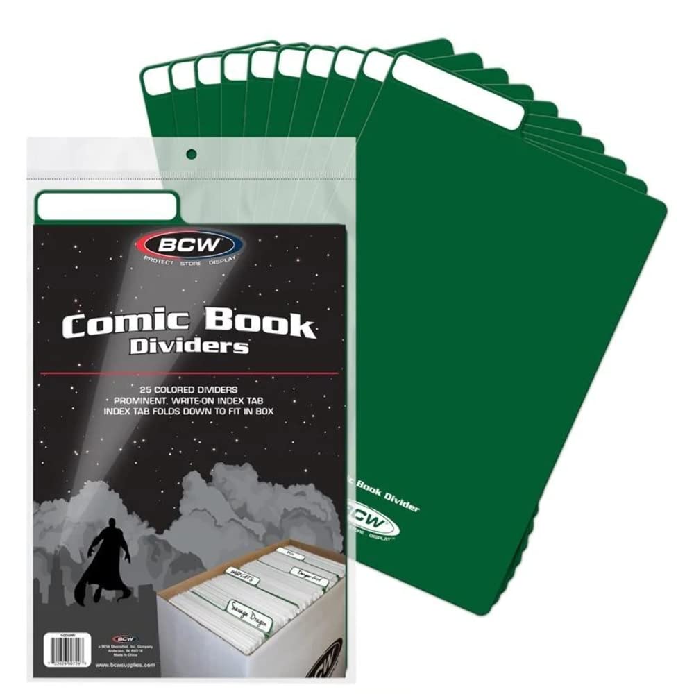BCW: Comic Book Dividers 25ct - Green - Third Eye