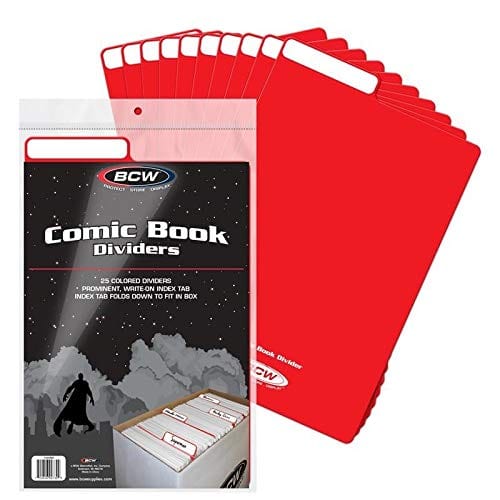BCW: Comic Book Dividers 25ct - Red - Third Eye