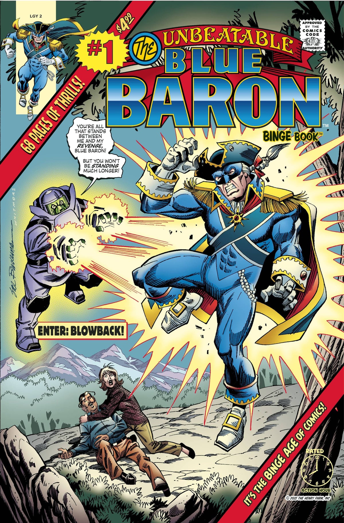 Binge Books Comic Books BLUE BARON ENTER BLOWBACK 978194462662450499 FEB221301