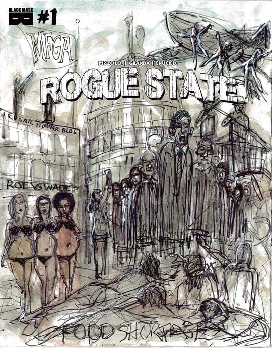 Black Mask Studios Comic Books ROGUE STATE #1 CVR F CHUCK D VAR 85002621704901061 1022BM809