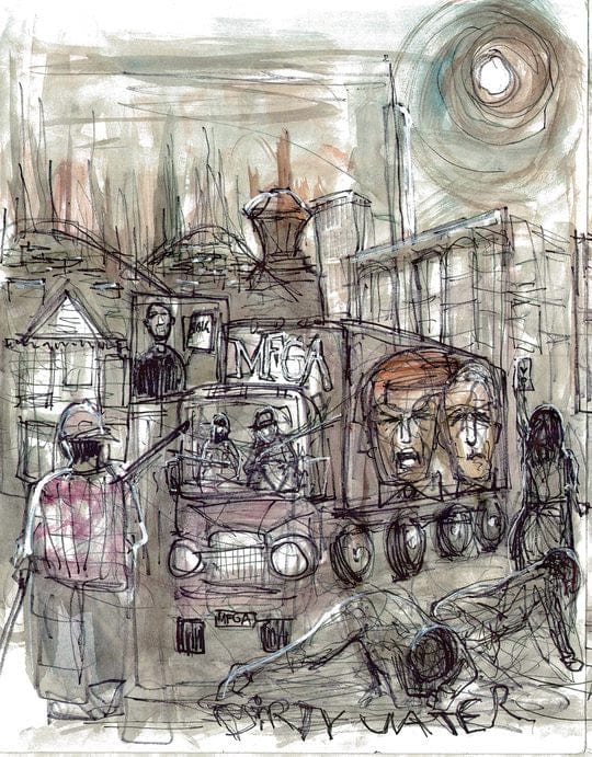 Black Mask Studios Comic Books ROGUE STATE #1 CVR H CHUCK D CONNECTING 2 GALLERY VAR 85002621704901081 1022BM811