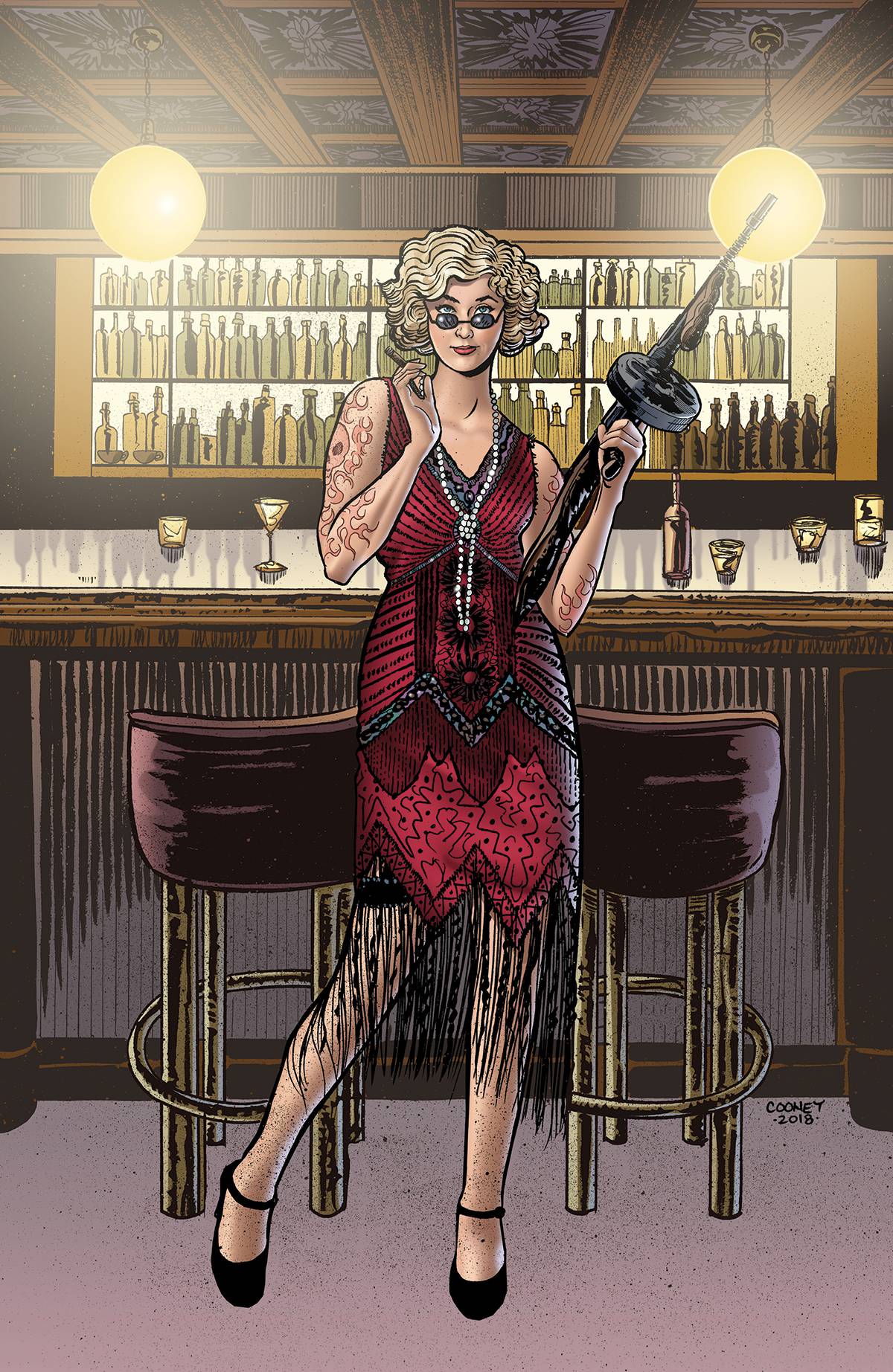 GANGSTER ASS BARISTA #2 CVR E 1:10 FOIL INCV (MR)