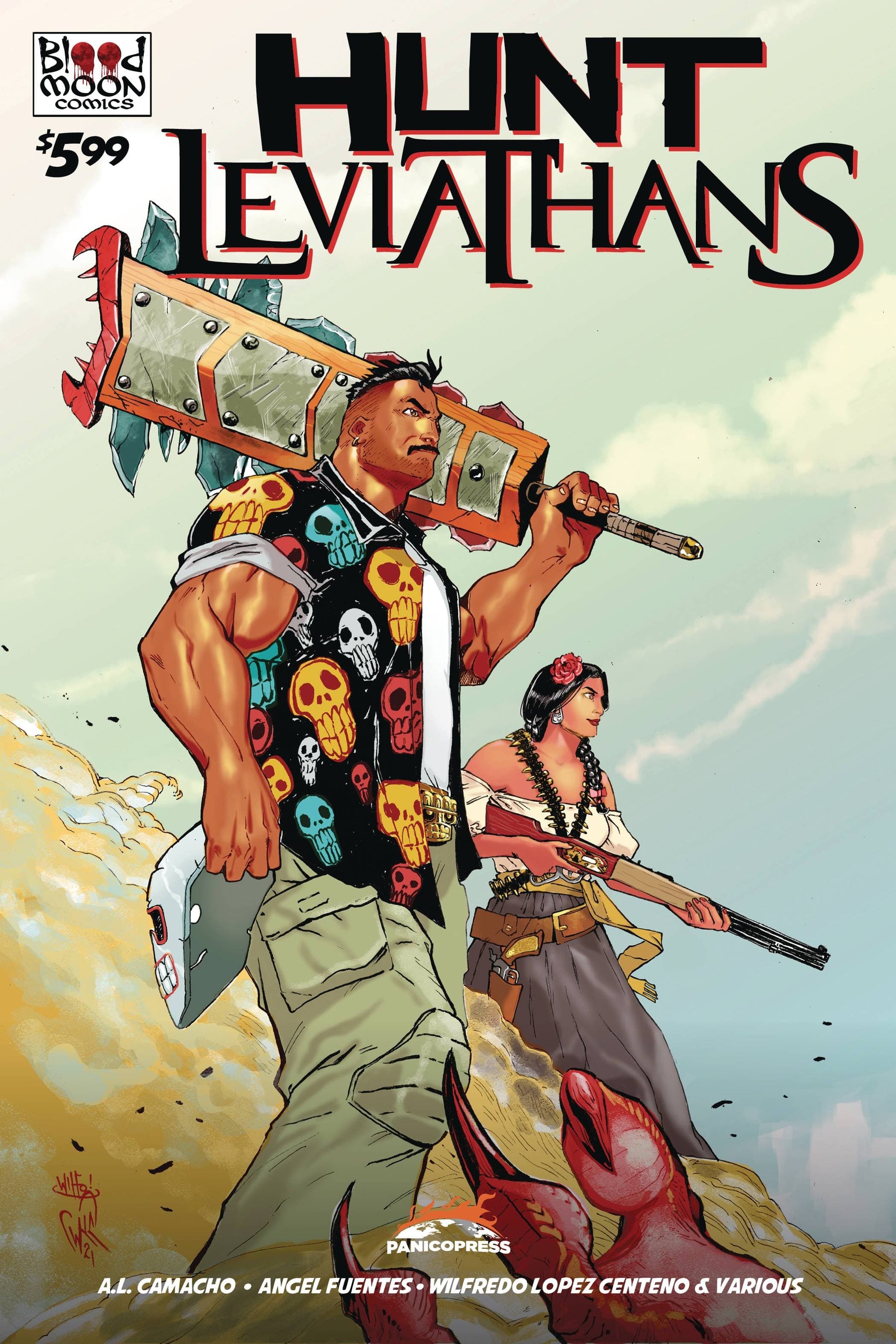 BLOOD MOON COMICS LLC Comic Books HUNT LEVIATHANS ONESHOT CVR A WILFREDO LOPEZ CENTENO 85003206440800111 MAY231643
