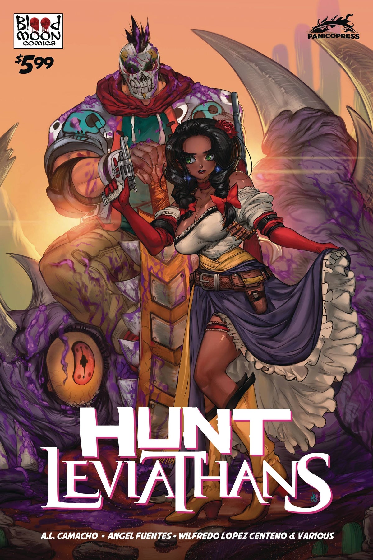 BLOOD MOON COMICS LLC Comic Books HUNT LEVIATHANS ONESHOT CVR D WILFREDO LOPEZ CENTENO 85003206440800141 MAY231646
