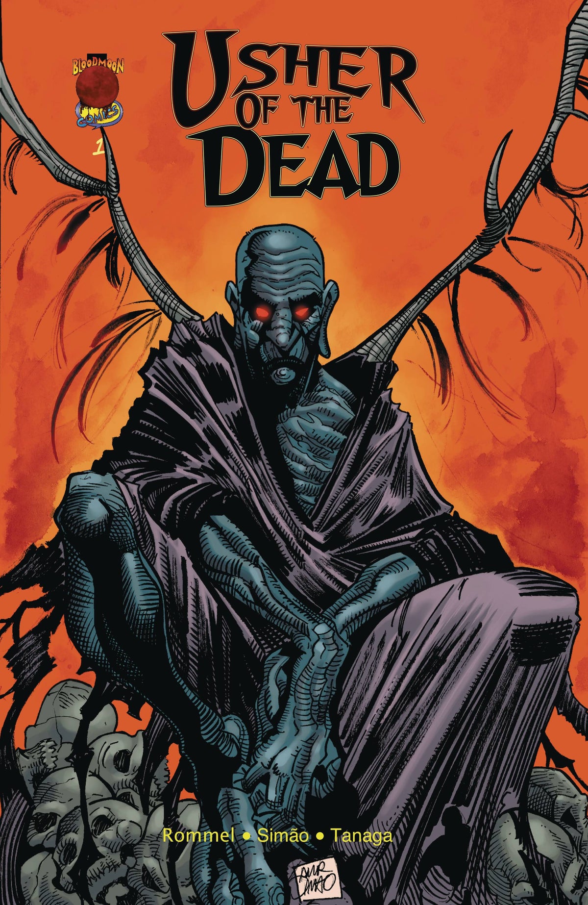 Blood Moon Comics Llc Comic Books USHER OF THE DEAD #1 CVR A SIMAO (MR) 85003206403300111 JAN221297